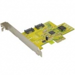 Dual Channel SATA PCI Express (x1) Card With RAID 0/1